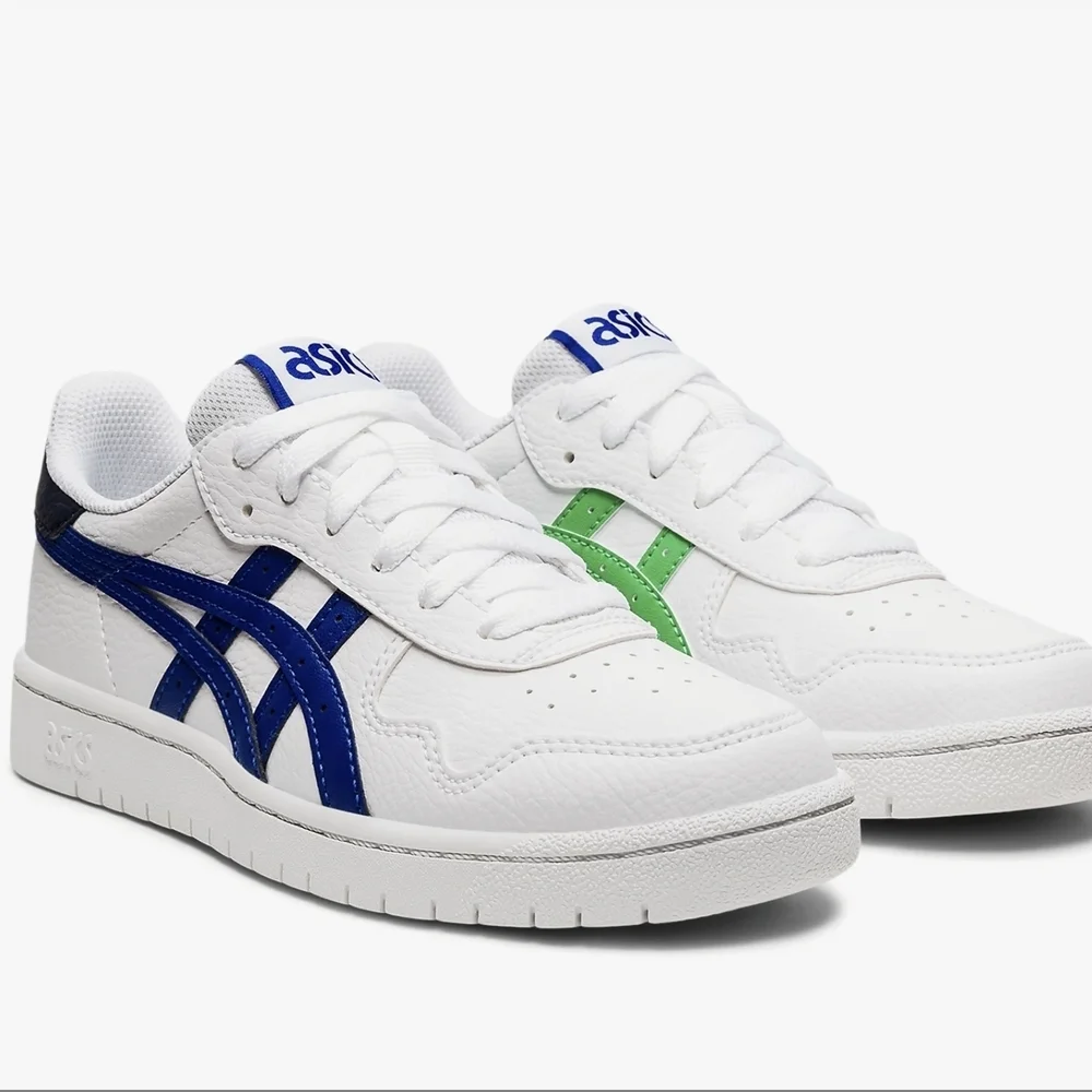 Asics Japan S White Sneakers with Blue and Green Accents Unisex  EUR39.5/ US6.5